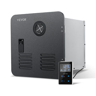 RV Tankless Water Heater, Instant Shower with 15 x 15 inches Black Door and Remote Controller, 55000BTU Optimized Comfort Performance Hot Water, Ideal for RVers' Family Everyday Use