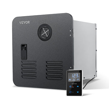 RV Tankless Water Heater, Instant Shower with 15 x 15 inches Black Door and Remote Controller, 55000BTU Optimized Comfort Performance Hot Water, Ideal for RVers' Family Everyday Use