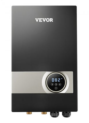 Tankless Electric Water Heater, 27kW Instant Hot Water Heater Under Sink, On Demand for Bathroom, Kitchen, Office with LCD Touch Screen, Child Security Lock ,Space-Saving, 240V Black
