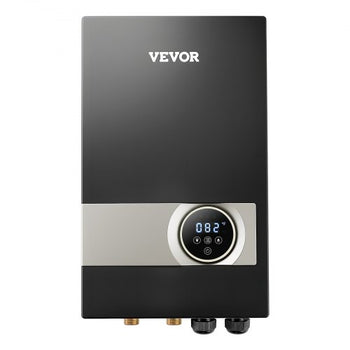 Tankless Electric Water Heater, 27kW Instant Hot Water Heater Under Sink, On Demand for Bathroom, Kitchen, Office with LCD Touch Screen, Child Security Lock ,Space-Saving, 240V Black