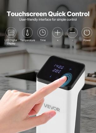 Sous Vide Precision Cooker, 850W Sous-Vide Cooking Machine, Immersion Circulator with LED Digital Display, Secure Clamp Design, Fast-Heating, Accurate Temperature & Timer Control, Sous-Vide