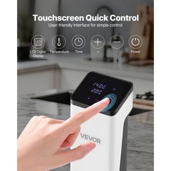 Sous Vide Precision Cooker, 850W Sous-Vide Cooking Machine, Immersion Circulator with LED Digital Display, Secure Clamp Design, Fast-Heating, Accurate Temperature & Timer Control, Sous-Vide