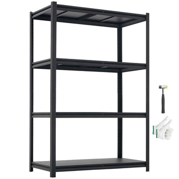 Storage Shelves, 4-Tier Adjustable, 2400 lbs Capacity, Heavy Duty Garage Storage Shelving Unit, Metal Utility Rack Shelf, for Garage Workshop Warehouse Basement, 40.55" W x 20.55" D x 60.2" H