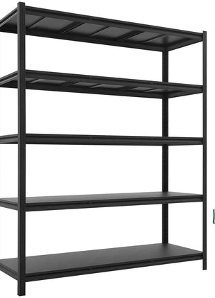 Storage Shelves, 5-Tier Adjustable, 3000 lbs Capacity, Heavy Duty Garage Storage Shelving Unit, Metal Utility Rack Shelf, for Garage Workshop Warehouse Basement, 59.49" W x 20.55" D x 71.38" H