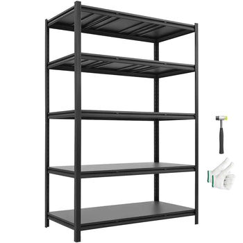 Storage Shelves, 5-Tier Adjustable, 3000 lbs Capacity, Heavy Duty Garage Storage Shelving Unit, Metal Utility Rack Shelf, for Garage Workshop Warehouse Basement, 48.43" W x 24.53" D x 71.38" H