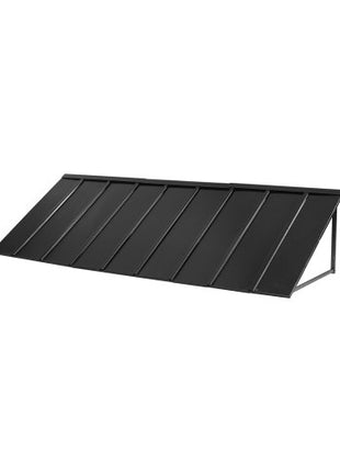 Fixed Metal Awning 104 x 36 in, Window Awning Door Canopy, Stable Triangle Steel Frame Awnings for Doors Exterior Rain, Snow & Sunlight Protection for Door Entrance, Windows, Porches, Balconies