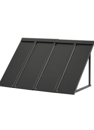 Fixed Metal Awning 44 x 24 in, Window Awning Door Canopy, Stable Triangle Steel Frame Awnings for Doors Exterior Rain, and Snow Sunlight Protection for Door Entrance, Windows, Porches, Balconies