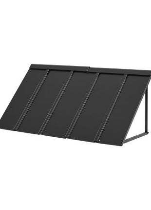 Fixed Metal Awning 56 x 24 in, Window Awning Door Canopy, Stable Triangle Steel Frame Awnings for Doors Exterior Rain, and Snow Sunlight Protection for Door Entrance, Windows, Porches, Balconies