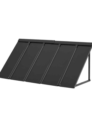 Fixed Metal Awning 56 x 24 in, Window Awning Door Canopy, Stable Triangle Steel Frame Awnings for Doors Exterior Rain, and Snow Sunlight Protection for Door Entrance, Windows, Porches, Balconies