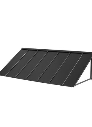 Fixed Metal Awning 80 x 36 in, Window Awning Door Canopy, Stable Triangle Steel Frame Exterior Awnings Rain, and Snow Sunlight Protection for Door Entrance, Windows, Porches, Balconies
