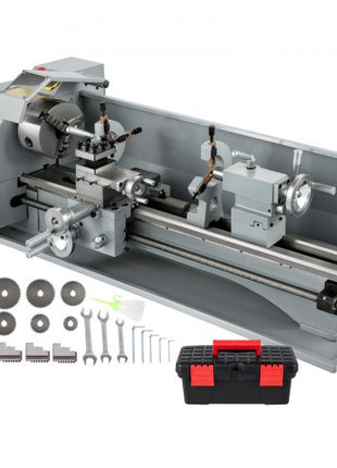 Metal Lathe 8.7 x 29.5 Inch/220 x 750MM Mini Metal Lathe 1.1KW Infinitely Variable Speed  Mini Lathe Machine  LED Screen for Counter Face Turning Driling