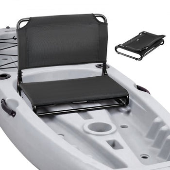 Kayak Seat, Folding Kayak Seat with Comfortable Back Support, Aluminum Alloy Frame & 600D Oxford Fabric, Easy Assembly for Paddling, Fishing and Recreational Kayaking
