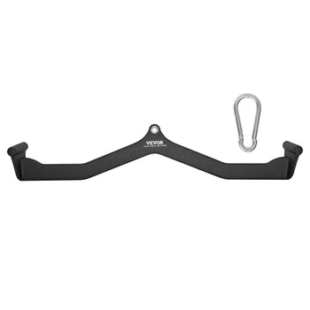 LAT Pulldown Attachment, Cable Machine Rowing V-bar Attachment, Tricep Pull Down Bar, Back Strength Training Rubber Coated Handle Grip, Bicep Curl Tricep Lat Pulldown Bar for Home Gym Fitness