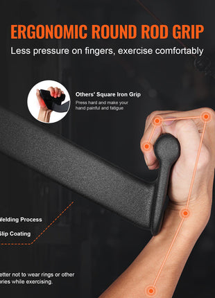 LAT Pulldown Attachment, Cable Machine Rowing V-bar Attachment, Tricep Pull Down Bar, Back Strength Training Rubber Coated Handle Grip, Bicep Curl Tricep Lat Pulldown Bar for Home Gym Fitness