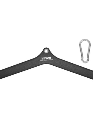 LAT Pulldown Attachment, Cable Machine Rowing V-bar Attachment, Tricep Pull Down Bar, Back Strength Training Rubber Coated Handle Grip, Bicep Curl Tricep Lat Pulldown Bar for Home Gym Fitness