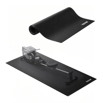 Treadmill Mat for Carpet Floor, 23.62" x 51.18" x 0.16" Exercise Equipment Mat for Elliptical and Walking Pad, High Density PVC Floor Protector, Waterproof and Non-slip for Home Gym