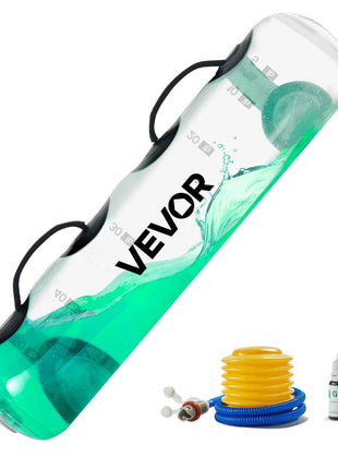 Water Weights Aqua Bag, Large Aqua Bags for Workout, 70 lbs Adjustable Portable Stability Fitness & Full Body Exercise Equipment, for Strength Core and Balance Training, Home Gym Exercise, Clear