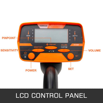Metal Detector Waterproof Disc Metal detectors Underwater Underground high Accuracy LCD Display Metal Detector for Adults and Children Headphone Automatic Detector
