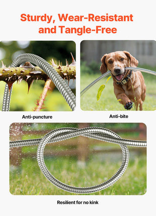 Metal Garden Hose 150 ft, Rust Proof Stainless Steel Water Hose, Heavy Duty Backyard Hose with 10 Function Nozzle, No-Kink & Flexible Water Pipe, Lightweight Metal Hose for Yard, Outdoor