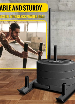 Weight Sled System Push Pull Drag Power Speed Athlete Training Strength Workout