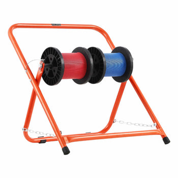 Cable Caddy, Heavy Duty Steel Frame, Spool Holder for Electrical Wires, Portable Wire Dispenser for Up to 20 in Diameter Spools, 100 lbs Capacity for Cable Reels, Electrical Industrial Retail