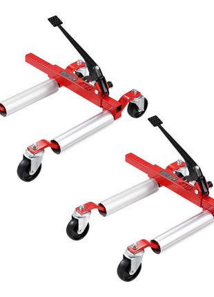 Wheel Dolly, Max Capacity 1500 Lbs Car Dolly, Car Jack Dolly Lifter with Wheels, Heavy Duty Vehicle Positioning Ratchet Tire Jack, for Vehicle Car Auto Repair Moving, Set of 2