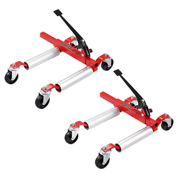 Wheel Dolly, Max Capacity 1500 Lbs Car Dolly, Car Jack Dolly Lifter with Wheels, Heavy Duty Vehicle Positioning Ratchet Tire Jack, for Vehicle Car Auto Repair Moving, Set of 2