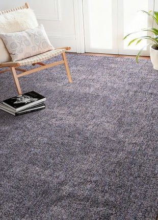 Indoor Plush Area Rugs, 8 x 10 ft Plush Carpet, Area Rugs Furry with Long Plushs Pile, Thick & Durable High-Pile Rug for High-Traffic Areas, Non-Shedding & Non-Slip Backing, Blue-Gray
