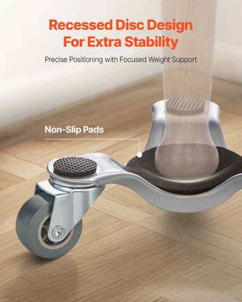Furniture Dolly, 440 lbs Load Capacity, 3 Wheel Steel 6.3" Tri-dolly Heavy Duty Mover with Triangle Swivel Caster, Carbon Steel Panel, Furniture Lift Mover Tool Set for Appliances, Sofa, Fridge
