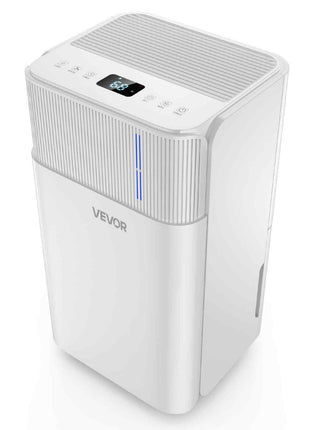 30 Pints Dehumidifier for Home & Basement, Drain Hose for Commercial & Industrial Use, Smart Humidity Control, Low Noise for Large Rooms, Warehouses, Bedrooms & Storage, Large Coverage,White