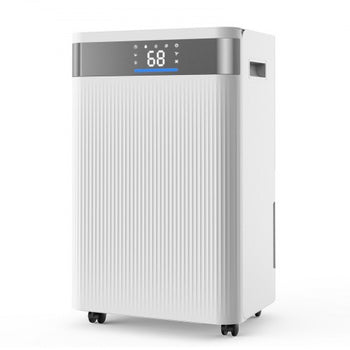 52 Pints Dehumidifier for Home & Basement, Drain Hose for Commercial & Industrial Use, Smart Humidity Control, Low Noise for Large Rooms, Warehouses, Bedrooms & Storage, Large Coverage,White