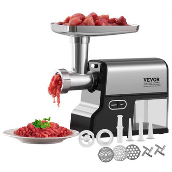 Meat Grinder, 4.2 Lbs/Min Capacity Electric Meat Grinders with Blade, Grinding Plate, Sausage Maker, Kubbe Kit, Stainless Steel Meat Mincer for Home Kitchen