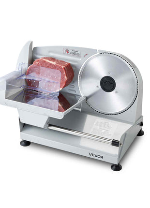 Meat Slicer, 7.5" Electric Deli Slicer with SUS420 Blade & 0-0.6" Adjustable Thickness, 200W Home Food-Slicer for Frozen Meat, Ham, Baguett, Steak, UL Approved
