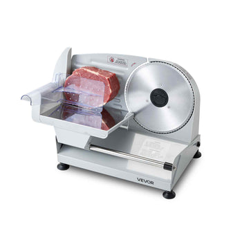 Meat Slicer, 7.5" Electric Deli Slicer with SUS420 Blade & 0-0.6" Adjustable Thickness, 200W Home Food-Slicer for Frozen Meat, Ham, Baguett, Steak, UL Approved