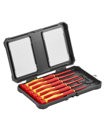 Insulated Screwdriver Set, 6-Piece Professional Electrical Screwdriver Set, 1000V Insulated Electrician Tool Set, with Magnetic Phillips Slotted Tips, 360-Degree Rotating Screwdriver and Bag