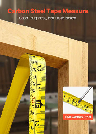 2 Packs Tape Measure 25 ft Length, Measuring Tape with Retractable, Imperial and Metric ft/m Dual-Scale & ABS Case & Easy Read Steel Measurement Tool,for Outdoor,Decoration