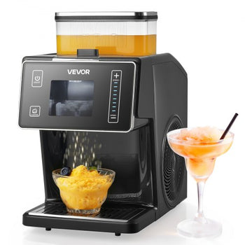 Snowflake Ice Machine, 44LBS/24H Snowflake Ice Maker, Ice-Shaver Machine with Stainless Steel Blade, Electric Snow Cone Maker with 0.2 Gal Tank, 60S Fast Pre-Cooling, for Home & Small Gatherings