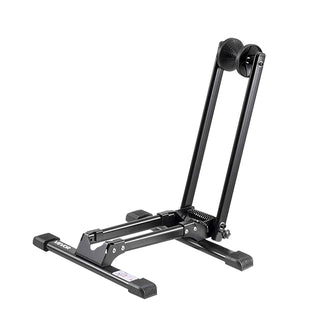 Bike Rack, Fits 20 to 29 Inch Mountain & Road Bikes, Alloy Steel Rust-Resistant Bike Floor Stand Rack, Foldable Bicycle Stand for Entryway, Garage, Home Bikes Parking & Storage, 1 Pack, Black