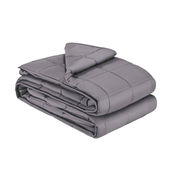 Weighted Blanket, 25 lbs, 80 x 87 in King Size, Soft 100% Cotton Heavy Blanket with Glass Beads, Breathable Material, Suitable for 250-310 lbs lbs Adults, Anxiety Stress Relief, Improve Sleep, Grey