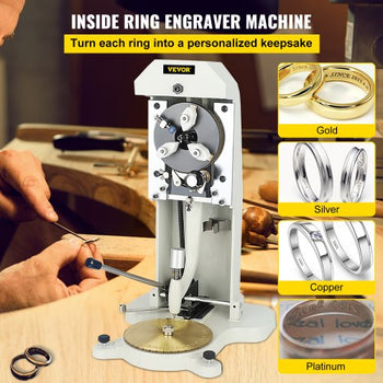 Inside Ring Engraver Double Sided Dial Ring Engraver Stamper 1.5mm-2.0mm Character Letter Block Ring Engraver Machine for Rings Inner Engraving