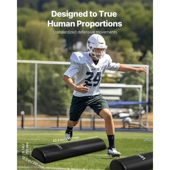 Football Tackling Dummy, 42.5 in PVC Step Over Dummy, High-Density Sponge Blocking Pad Equipment, Heavy Duty Tackle Dummies with Handles, Great for Footwork Drills Sports Training Practice, 2PCS