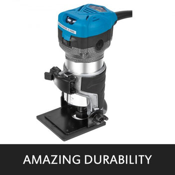 Compact Router 1.25HP With Fixed Base, Plunge Base and Tilt Base, Variable Speed Wood Router Kit Max Torque 30,000RPM 800W For Woodworking & Furniture Manufacturing