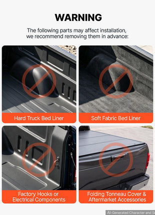 Truck Bed Storage Box, 6.6 Gal/25 L Waterproof ABS Wheel Well Tool Box with Anti-Theft Combination Lock, Compatible with 1997-2014 Ford F-150, Passenger Side Right (Drilling Required)