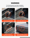 Truck Bed Storage Box, 6.6 Gal/25L Waterproof ABS Wheel Well Tool Box with Anti-Theft Lock, Compatible with 2020-2025 Chevy/GMC Silverado/Sierra 2500/3500HD, Driver Side Left (Drilling Required)