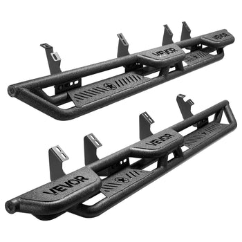 Running Boards, 6 Inches Side Steps Compatible with 2024-2025 Toyota Tacoma Double Cab, Black Carbon Steel Nerf Bars, 550 lbs Load Capacity, Wide Non-Slip Hollow Surface with Rustproof Coating