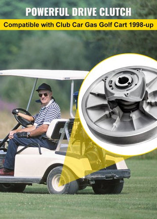 Golf Cart High Torque Driven Clutch for Club Car DS & Precedent 1997 to Up Club Car 4-Cycle Gas Golf Cart Model, Silver