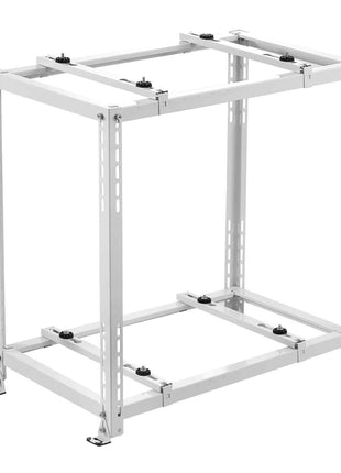 Mini Split Ground Stand, Anti-Vibration Mini Split Stand for 9000-18000 BTU Ductless Air Conditioner Heat Pump, Heavy Duty AC Base Bracket Floor Mount w/ 551LBS Max. Load,Dual Levels