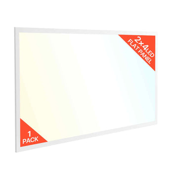 2x4 FT LED Flat Panel Light, 7800 LM, Flush Mount LED Drop Ceiling Lighting Fixture with 3 Color Selectable 4000K/5000K/6000K, 30W/40W/50W, 0-10V Dimmable, Ultra Slim for Home Office Kitchen