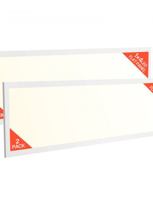 1x4 FT LED Flat Panel Light, 5700 LM, Flush Mount LED Drop Ceiling Lighting Fixture with 3 Color Selectable 3000K/4000K/5000K, 25W/30W/40W, 0-10V Dimmable, Ultra Slim for Home Kitchen, 2 Pack