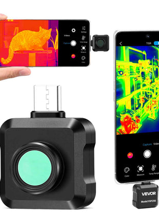 Thermal Imaging Camera for Android, 512 x 384 TISR Super Resolution, 25HZ Refresh Rate Infrared Thermal Imager for Smartphone Tablet, 256 x 192 IR Resolution, -4°F to 1022°F & 15 Color Palettes